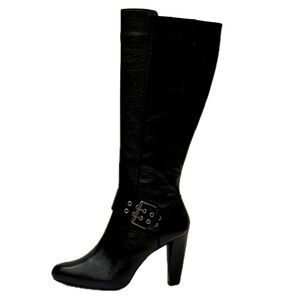 Vera Wang Andromeda Leather Boots | 8 | black